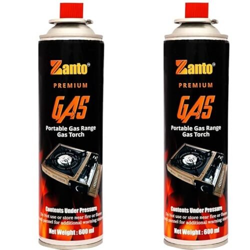 Zanto Butane Big Can 600ml Flambe Can Pack of 2